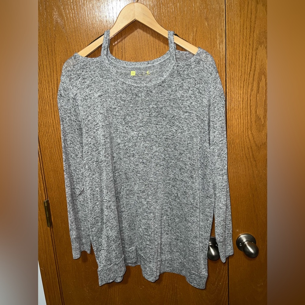 Xersion lightweight grey sweater 2X